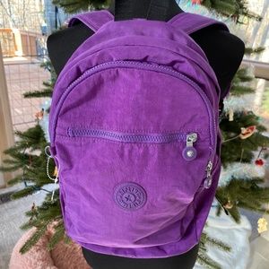 Purple Nylon Kipling Backpack